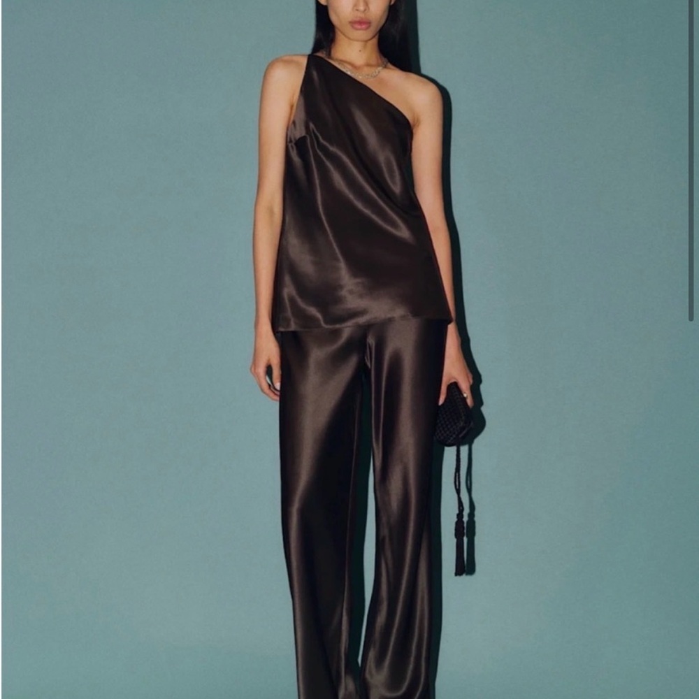Reformation Samantha Silk Set